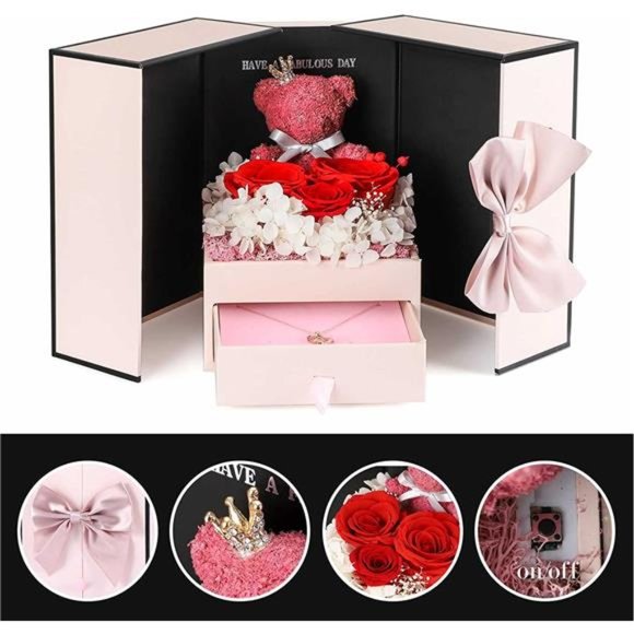 Cute and Romantic Mothers Day Preserved Roses Gifts for Her, Preserved Flower - Picture 2 of 6